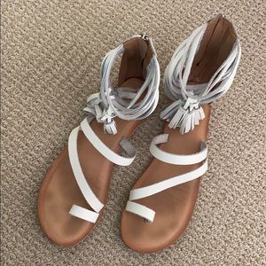 Jeffrey Campbell White Gladiator Sandals